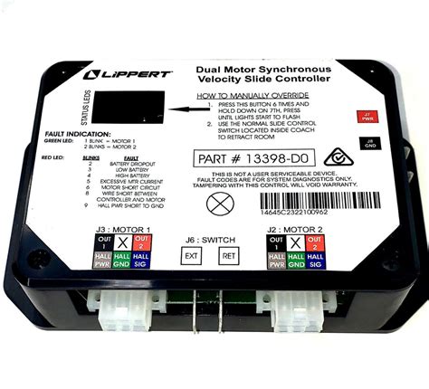 Part number search only. . Lippert dual motor slide controller hall power short to ground